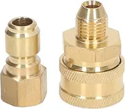 HIGH Pressure Washer Fittings Water Pipe Adapter CONNECTORS for 5000PSI Washing Machine, Male Female Brass Stainless Steel (M14x1.5mm Female Thread Plug Male Thread Socket)