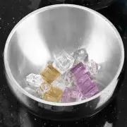 Stainless Steel Ice Bucket Double Wall Insulation with Lid Multifunctional