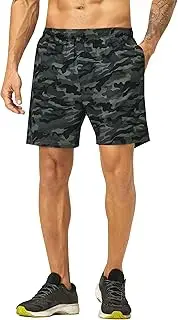 [EZRUN] Men's 5 Inches Running Workout Shorts Quick Dry Lightweight Athletic Shorts with Liner Zipper Pockets