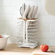 Poeland Knife Block Kitchen Knife Holder Storage Organizer