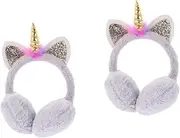 [SAFIGLE] Unicorn Earmuffs Costume Cute Earmuffs Ear Warmers Ear Warmer for Winter Unicorn Party Favors Unicorn Ear Covers Unicorn Party Supplies Props Plush Korean Fashion Child