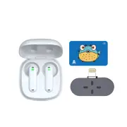 Timekettle WT2 Edge/W3 Real-time Translator Earbuds Online & Offline Translation with Zero-iOS for iPhones Bundle - White