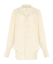 dropped hem shirt IT40,IT38,IT36 White