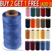 65/260M 150D Leather Sewing Flat Waxed Thread Hand Wax Stitching Repair Cord