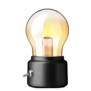 Retro 3W LED USB Rechargeable Globe Light Bulb Warm White Table Lamp