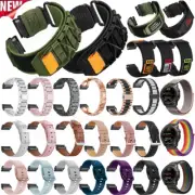 Quickfit Nylon Leather Metal Watch Strap For Garmin Fenix 7 7X 6 6X Pro Epix 3HR