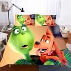 Linen The Grinch Dog Single/Double/Queen/King Bed Quilt/Doona/Duvet Cover Set