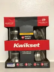 Kwikset 99910-034 SmartKey Knob and Single Cylinder Deadbolt KW1 1-3/4 in.