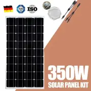 350W Solar Panel 350 Watt 12V Mono Portable Home Caravan Camping Battery Charger