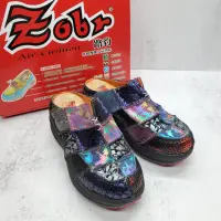 在飛比找蝦皮購物優惠-【Zobr路豹】真皮氣墊鞋 路豹厚底拖鞋 民族風 拼接鞋面 