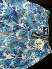 Vilebrequin Mahina Paradise Leaf Print Mens Swim Trunks - L - NWT!