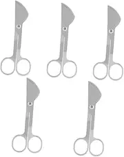 LALAFINA 5pcs Stainless Steel Cattle Semens Scissors Cutter for Farm Animals Durable Cattle Tool