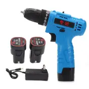 18-Volt 2 Speed Electric Cordless Drill Screwdriver Driver Kit Li-ion Battery