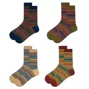 Cotton Breathable Womens Socks Patterned Socks for Schoold Girls Cotton Socks