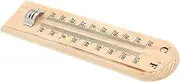 OHPHCALL Wine Cellar Thermometer Outdoor Thermometer House Temperature Gauge Indoor Outdoor Temperature Measure Gauge Door Indoor Temperature Indicator Temperature Meter Wooden Light Brown