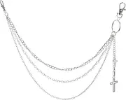 [SAFIGLE] Hip Hop Punk Women Men Waist Chain Metal Belt Chain Fashionable Hip Hop Accessory