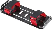 RC Car Battery Plate, Carbon Fiber Battery Mounting Plate Replacement Battery Tray RC Parts and Accessories for SCX1 1:10 Crawler RC Car Axial