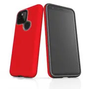 For Google Pixel 4a 5G Case Armour Protective Cover Red
