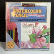 General's Learn Watercolor Pencil Techniques Now! Kit Pencil Drawing SEALED