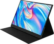 Portable Monitor Touchscreen,14in 1080P FHD LPS Touch Screen Monitor,External Monitor with Kickstand & Speaker for Laptop Phone PC Switch