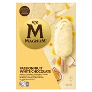 Magnum Passionfruit White Chocolate Frozen Dessert Sticks 4 pack