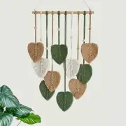 TUDRUKU Macrame Wall Hanging Leaves Boho Tapestry for Nursery Bedroom Living