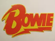 4.6" Music STICKER ~ DAVID BOWIE: British Musician, Songwriter, Actor - R.I.P.