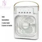 3-in-1 Portable Air Cooler Fan Mini AC Humidifier & LED Light for Home or Office