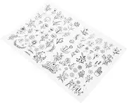 LIGHTAOTAO 1Sheet Water Soluble Embroidery Stabilizer Hand Sewing Patterns Sticky Stabilizer for Machine Embroidery Dissolving for Clothing Repair Design