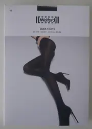 Nip: Wolford Gilda Tights! With 200 Kristall-Elementen! Size L! Black/Black