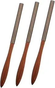 ARTSEWPLY 3pcs Professional Nail Art Brush Set with Ergonomic Wooden Handle for Detailed Painting and Smudging Flat Design for Effortless Application and Control French Manicure