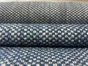 1.875 yds Brentano Duet Blueprint Blue & Gray In/Out Upholstery Fabric MSRP $408