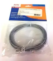 APC 7FT 6P4C RJ11 Flat Silver Satin Modular Line Cord Straight DATA Wire x4 Pcs