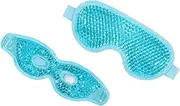 Eye Mask Eye Ice Pack Cooling Eye Pads for Fatigue Relief Reusable Eye Masks Portable Eye Cold Masks for Men Women Boys and Girls Blue Set