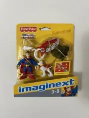 NEW 2008 Imaginext DC Super Friends Superman And Krypto Figure Set Fisher-Price