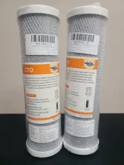 2 PACK CTO-F10-5 RSCTO001_M CARBON BLOCK FILTER 5UM 10 2.5"