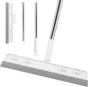 Homiliky Floor Squeegee Mop, Widen Wet Room Floor Squeegee, Quick Drying Water Broom Squeegee Floor Scrubber for Water Scraping, Dusting, Stain Removing, Window Scraping
