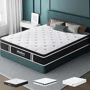 [ALFORDSON] Kismet Series Queen 22cm Euro Top Mattress with DuraCoil Bonnell Springs, Body-Contouring, Midium Firm