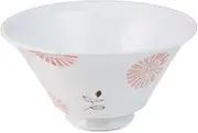 CtoC HASAMI 894889 Ramen Pot, Multi, φ6.9 x 3.5 inches (17.5 x 9 cm), 27.1 fl oz (800 cc), Stylish Bowl, Red, Flowers, Made in Japan, Hasami Ware