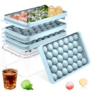 Ice Cube Tray with Lid and Bin – Round Ice Cube Trays for 1.2in/62balls&box