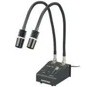AmScope LED-6W Powerful 6 Watt LED Dual Gooseneck UV-395 Light Illuminator