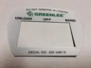 NEW PENDANT LOAD UNLOAD SWITCH PART GREENLEE 555 853 854 CONDUIT PIPE BENDERS