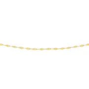 9ct Gold 50cm Mirror Link Chain