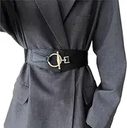 [AONEWIN] Women's Belt, Wide Belt Vintage Girdle Belt Belt Elastic Leather Belt