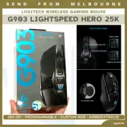 NEW Logitech G903 Wireless Gaming Mouse Hero 25K DPI Lightspeed 2.4GHz USB RGB