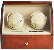 Double-positionWoodenPaintWatchWinder,QuietRunningRotatingMotor,StrongPower,26.5 * 17 * 23CM Needed KeYJ