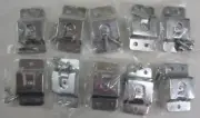 Lot of 10 Workman SO-MC Screw on 3 Hole CB Radio Microphone Hanger Holder Clips