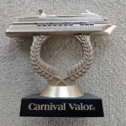 Carnival Valor Ship on a Stick Trophy
