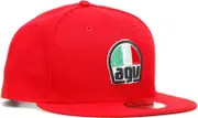 AGV 9Fifty Snapback Cap, red for Men One Size