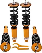 Adjustable Coilover 24 Ways Damper Suspension Kit,Compatible With Accord 1998-2002 Coilover Shocks Suspension Kit